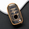 Autosleutel hoesje - TPU Sleutelhoesje - Sleutelcover - Autosleutelhoes - Geschikt voor Fiat - goud - B3 - Fiat 500, Fiat 500L, Fiat 500X, Fiat 500, Fiat Tipo, Fiat Punto, Fiat Egea, Fiat Doblo, Fiat Scudo, Fiat Ducato, Fiat Panda, Abarth - Auto Sl