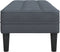 vidaXL - Ligbed - Donkergrijs - 113 - cm - Fluweel