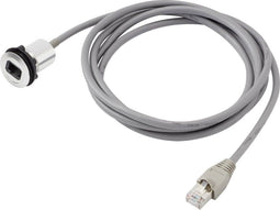 TRU COMPONENTS RJ45-01-BK RJ45-inbouwbus 1408771 Bus, inbouw, Stekker, recht Aantal polen: 8P8C Aantal polen 8P8C Zwart