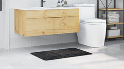 vidaXL - Ligmat - Rechthoekig - Donkergrijs - 60x90 - cm - Polypropeen - Antislip
