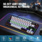 HXSJ V800 - Bedraad Mechanisch Gaming Toetsenbord - RGB - 68 Keys - Blue Switch - Zwart Grijs