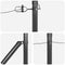 vidaXL - Hekposten - met - Spike - - - 7 - stuks - Ø32 - mm, - 60 - cm, - Gegalvaniseerd - Staal
