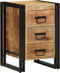 vidaXL - Nachtkastje - 40x35x50 - cm - Massief - Ruw - Mango - Hout