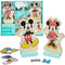 Educatief Spel Mickey & Minnie Hout Magnetisch Kleding 54 Onderdelen