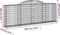 vidaXL - Schanskorven - 3 - st - gewelfd - 300x30x100/120 - cm - ijzer