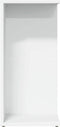 vidaXL - Nachtkastje - 46,5x29x61 - cm - bewerkt - hout - wit