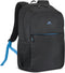Rivacase Regent 8069 - Laptoptas - Vak voor tablet - Zwart Cyaan Monochrome