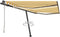 vidaXL - Luifel - automatisch - met - LED - en - windsensor - 400x300 - cm - geel - en - wit