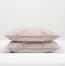 Zohome Kussensloop Lino - Kussenhoes van 50x50 cm - 1 stuk - 100% Katoen - Roze