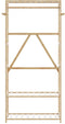 vidaXL - Kledingrek - met - schappen - 80x40x175 - cm - bamboe