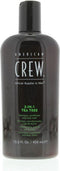 American Crew Tea Tree 3-in-1 Shampoo Conditioner & Body Wash | Voed de huid en kalmeert irritaties