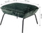 Dutch Decor - SCOTT - Voetenbankje - velvet poef - 57x54x40 cm - ideale bijzet poef - Mountain View - groen- Hocker- Zitmeubel
