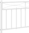 vidaXL - Bedframe - met - hoofd- - en - voeteneinde - metaal - wit - 180x200 - cm