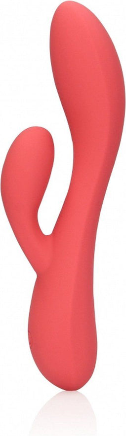 Shots - Loveline LOVE005PNK - Smooth Ultra Soft Silicone Rabbit Vibrator - Astro Dust