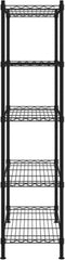 vidaXL Opbergrek 5-laags 250 kg 90x35x180 cm zwart
