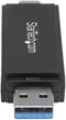 Startech.com SDMSDRWU3AC - Geheugenkaart lezer/schrijver - USB 3.0 USB-C USB-A - Zwart