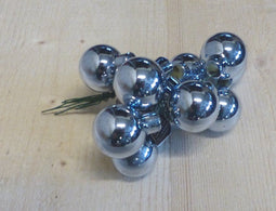 Kerstballetjes glasballetjes lichtblauw glans