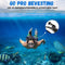 Vertrex Snorkelmasker S/M - Snorkelset - 180° Kijkhoek - Zwart