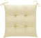 vidaXL - Stoelkussens - 6 - st - 50x50x7 - cm - oxford - stof - crèmewit