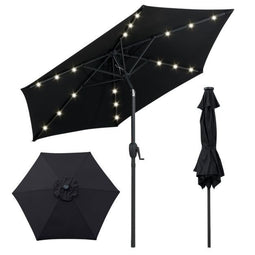Coast Zonnescherm - Parasol 230 cm - Zonne-energie - Kantelbaar tot 35° - Beige