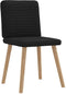 vidaXL - Eetkamerstoelen - 2 - st - stof - zwart