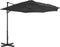 vidaXL - Parasol - met - draagbare - voet - antracietkleurig