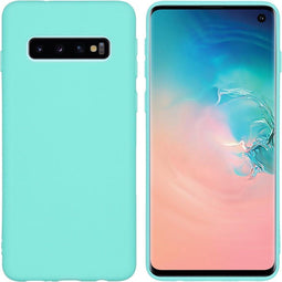 iMoshion Hoesje Geschikt voor Samsung Galaxy S10 Hoesje Siliconen - iMoshion Color Backcover - Mintgroen