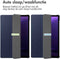 imoshion Tablet Hoes - Geschikt voor Samsung Galaxy Tab S9 11.0 inch FE / Galaxy Tab S10 FE / Galaxy Tab S9 11.0 inch - Trifold Bookcase - Donkerblauw