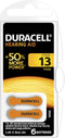 Duracell - Hearing Aid-batterijen maat 13 - 300mAh - (6 stuks)