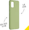 Accezz Hoesje Geschikt voor Samsung Galaxy A51 Hoesje Siliconen - Accezz Liquid Silicone Backcover - Groen