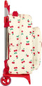 Schoolrugzak met Wielen Safta Cherry Beige (32 x 42 x 15 cm)