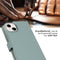 Selencia iPhone 14 Plus - Echt Lederen Bookcase - Schokbestendig - Air Blue