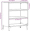 vidaXL - Dressoir - 57x35x75 - cm - bewerkt - hout - oud - houtkleurig