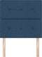 vidaXL - Hoofdbord - met - Knopen - Blauw - 80 - cm