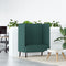 vidaXL - Hoge - Rug - Bank - Donkergroen - 109x56x121 - cm - Stof
