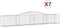 vidaXL - Schanskorven - 7 - st - gewelfd - 400x50x60/80 - cm - gegalvaniseerd - ijzer