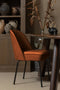 BePureHome Vogue Eetkamerstoel - Polyester - Roest - 83x50x57