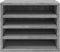 Bureau organiser 36x26x29,5 cm bewerkt hout grijs sonoma eiken