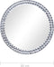 vidaXL - Wandspiegel - 60 - cm - gehard - glas
