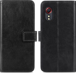 imoshion Hoesje Geschikt voor Samsung Galaxy Xcover 5 Hoesje Met Pasjeshouder - imoshion Luxe Bookcase - Zwart