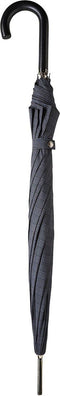 Paraplu Zwart Grijs Geruit - Carbon - Dsn 111 cm - Lengte 94 cm - Doppler