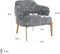 Richmond Fauteuil Venus black boho (Black/white)