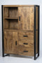 Livingfurn - Kabinetkast Nairobi - 43x100x150 - Mangohout en Gecoat Staal