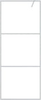 vidaXL - Inloopdouchewand - 80x195 - cm - transparant - ESG-glas - zilverkleurig