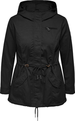 ONLY CARMAKOMA CARLORCA - Parka - Verstelbaar koord in taille - Maat M (46/48)