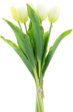 Buitengewoon de boet - Bosje kunst tulpen Holland Sally X5 cream 36 cm