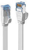 LINE netwerkkabel, plat, kat. 6A U/FTP, wit, 10 m