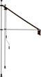 vidaXL - Luifel - handmatig - uittrekbaar - 200 - cm - oranje - en - bruin
