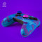 Blade FT1052 - Siliconen skin Nintendo Switch Pro controller - Lama print - Blauw Paars