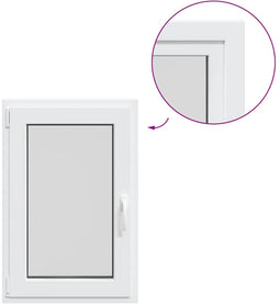 vidaXL - Kelderraam - "RISOR" - 60x100 - cm - draai-kiep - DIN - links - wit